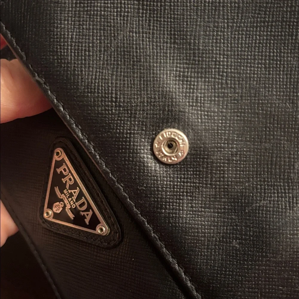 Prada Black Saffiano Leather Wallet
